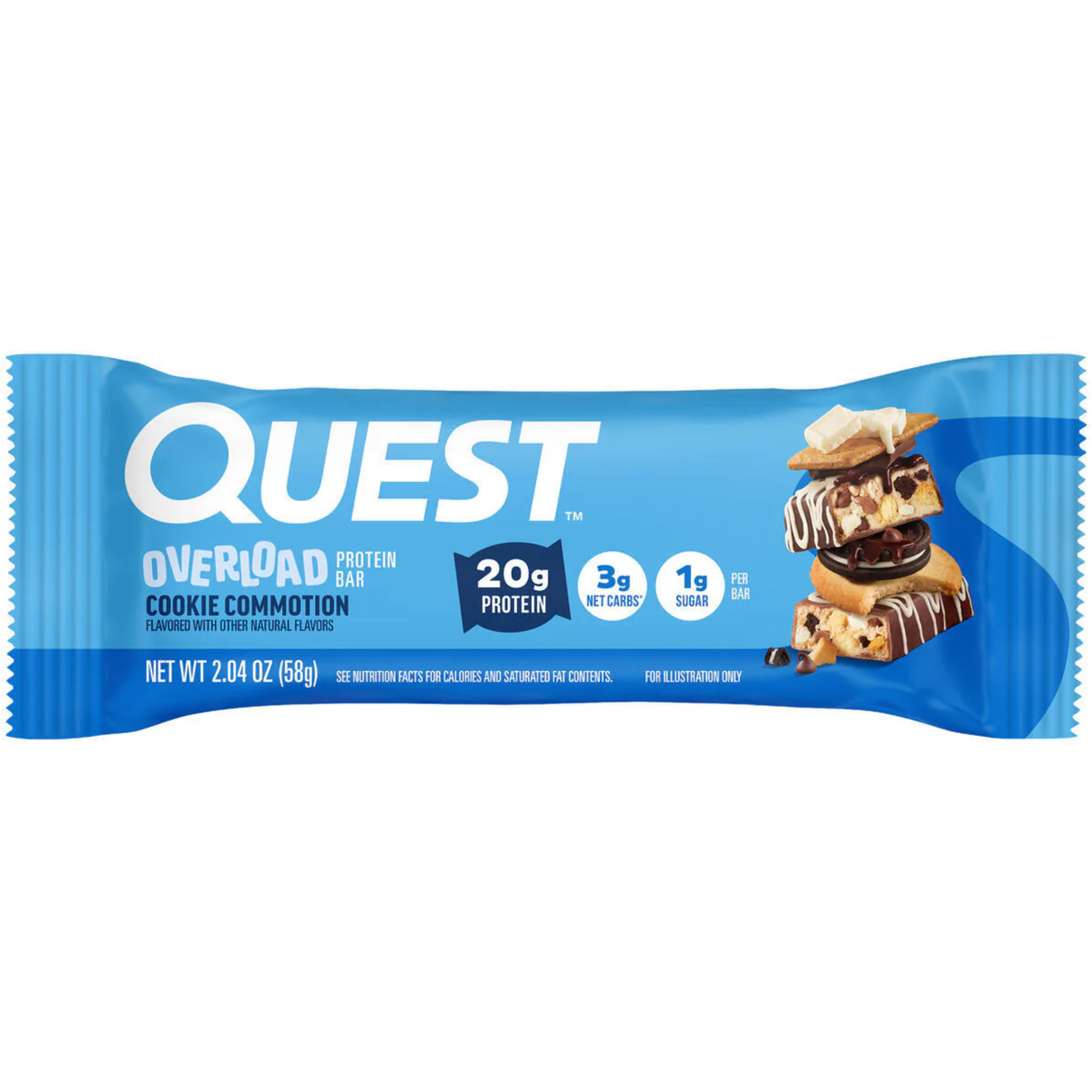Quest Overload Bar - Cookie Commotion - 58g