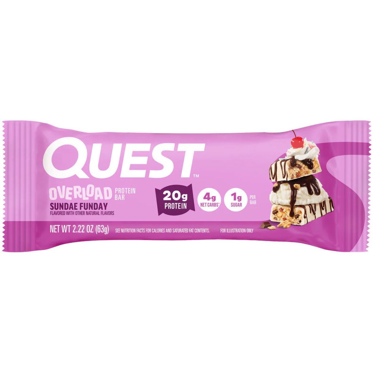 Quest Overload Bar - Sundae Funday - 58g