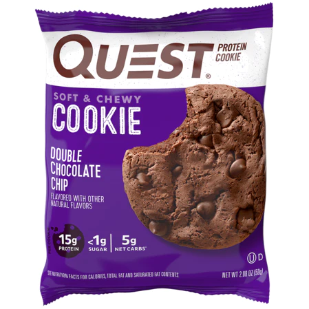 Quest - Soft & Chewy Protein Cookie - Double Chocolate Chip - 1 Cookie