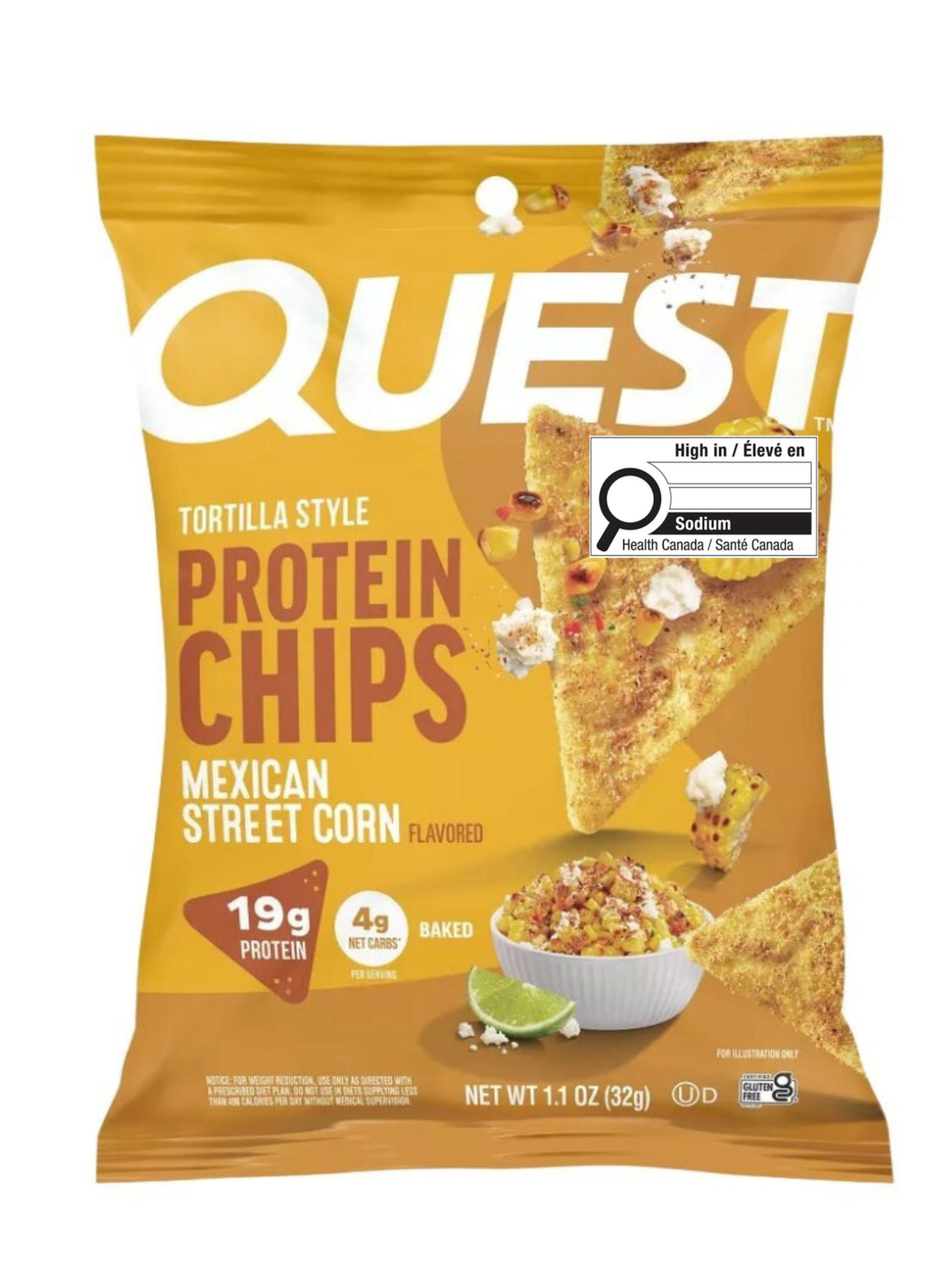 Quest Tortilla Style Protein Chips - Mexican Street Corn - 32g