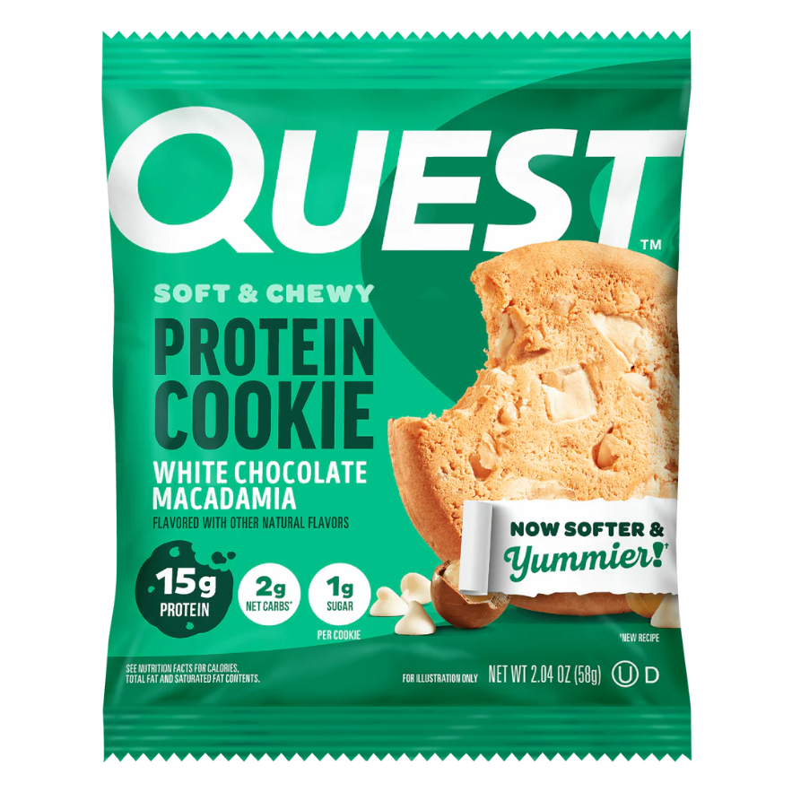 Quest - Soft & Chewy Protein Cookie - White Chocolate Macadamia - 1 Cookie