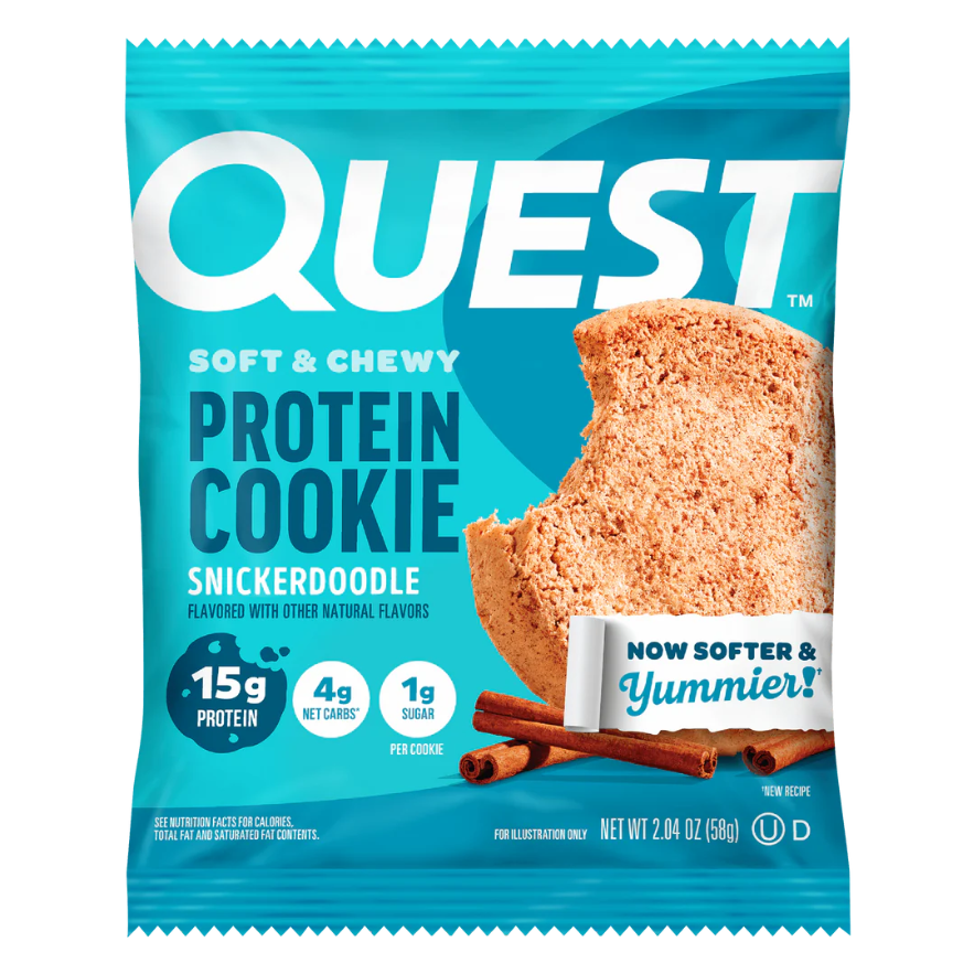 Quest - Soft & Chewy Protein Cookie - Snickerdoodle - 1 Cookie