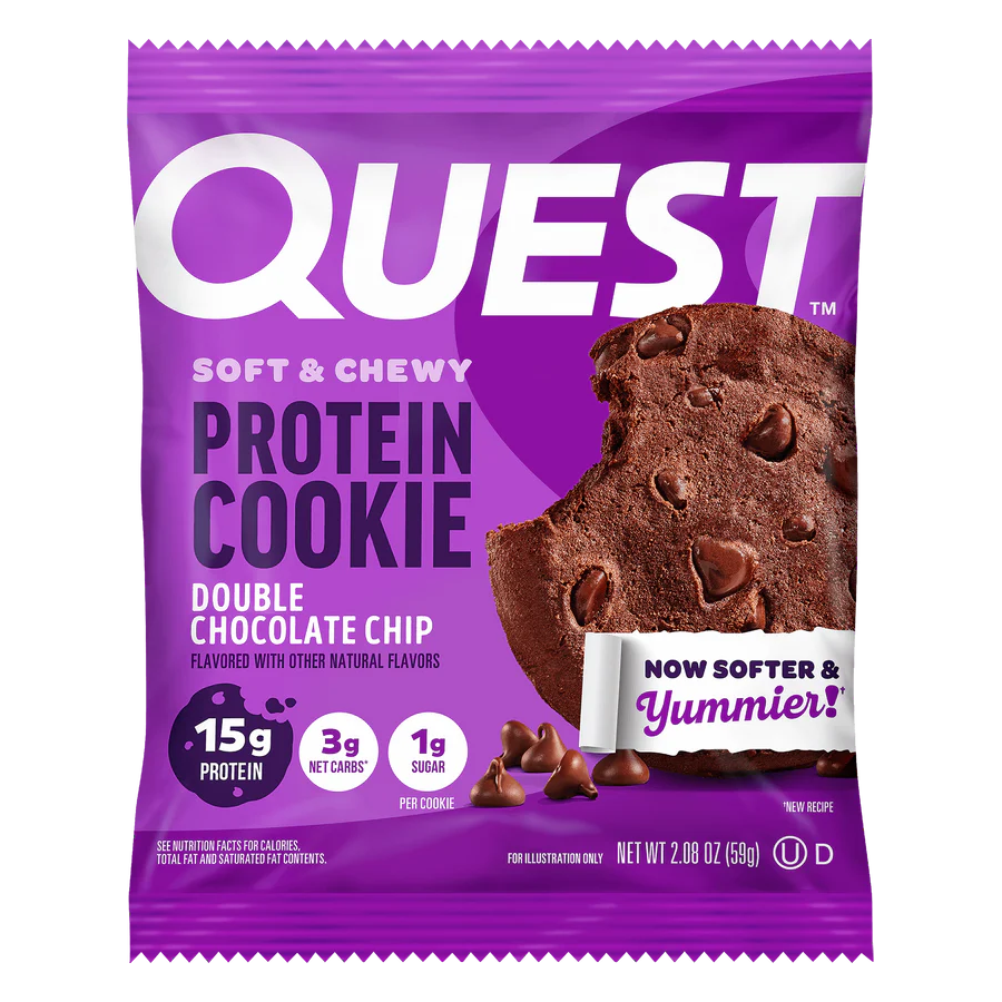 Quest - Soft & Chewy Protein Cookie - Double Chocolate Chip - 1 Cookie