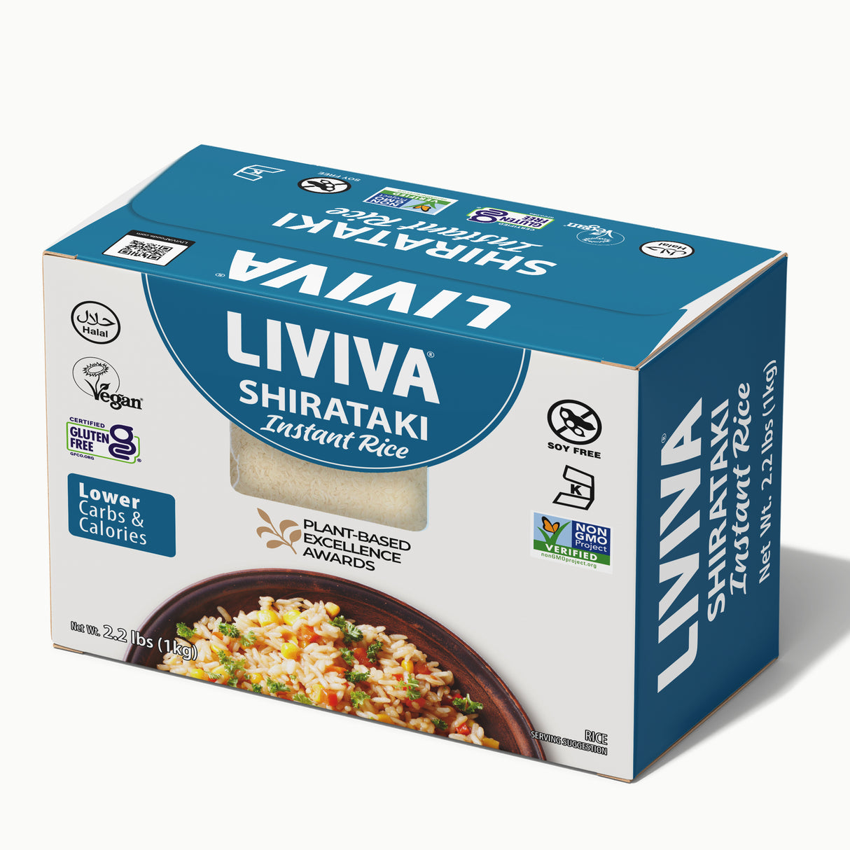Liviva - Low Carb Dried Shirataki - Instant Rice - 1kg box