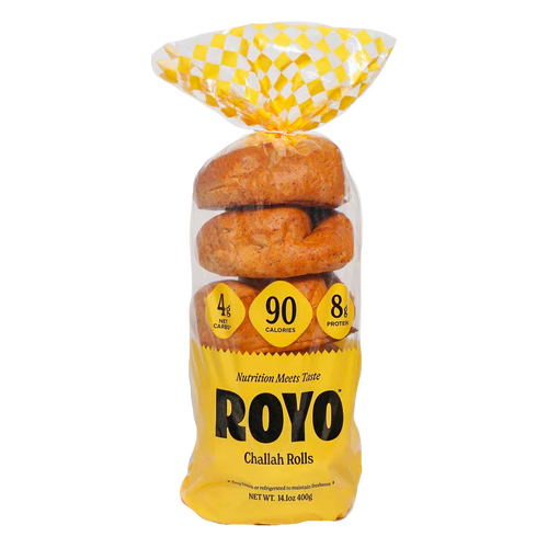 Royo Bread Company - Low Carb Challah Rolls - 6 rolls