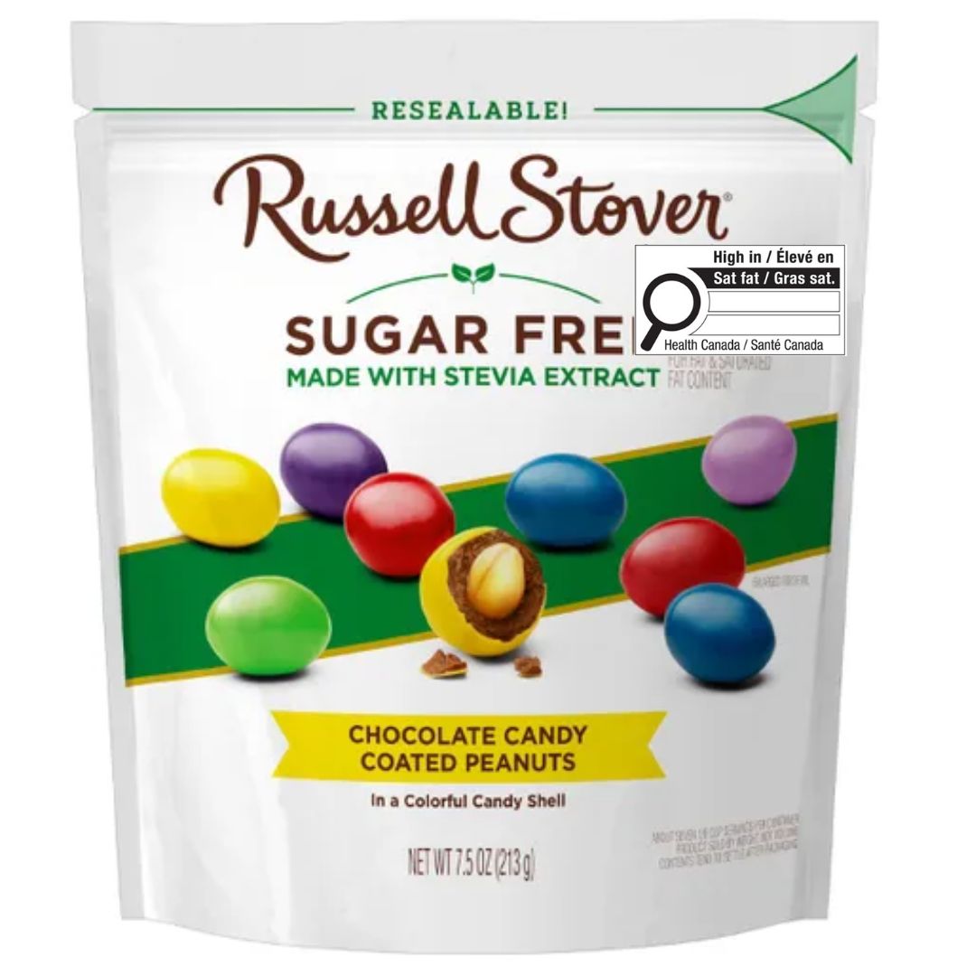 Russell Stover - Sugar Free Chocolate Candy Coated Peanuts 213g