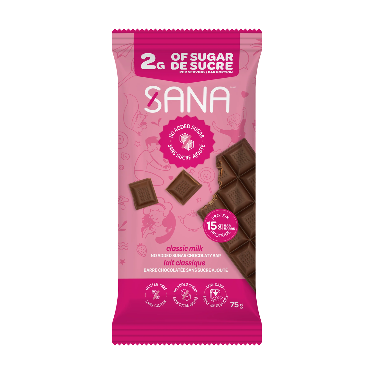 Sana - Chocolaty Bar - Milk Chocolaty Classic - 75g