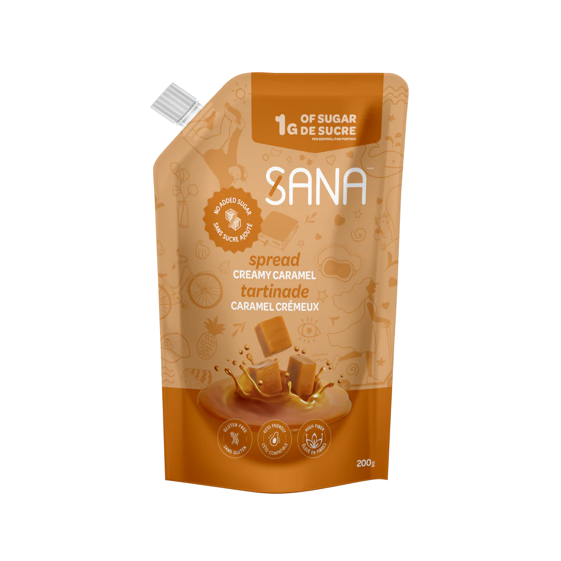 Sana - Low Sugar Spread - Creamy Caramel - 200g