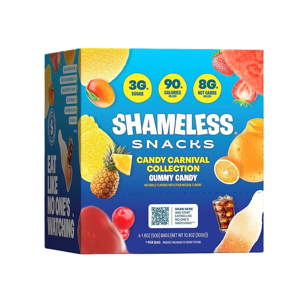 Shameless Snacks - Gummy Candy - Carnival Variety Pack - 6x 50g