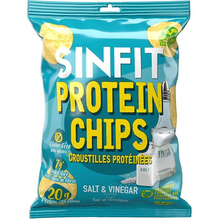 Sinfit - Protein Chips - Salt & Vinegar - 50g