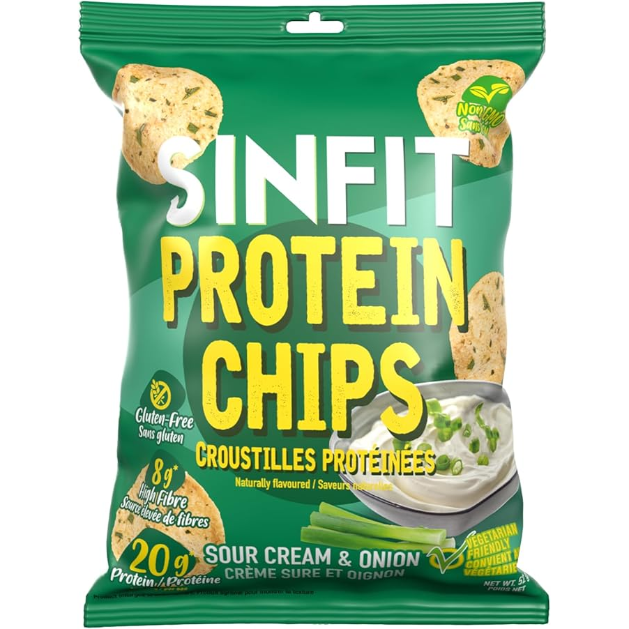 Sinfit - Protein Chips - Sour Cream & Onion - 50g