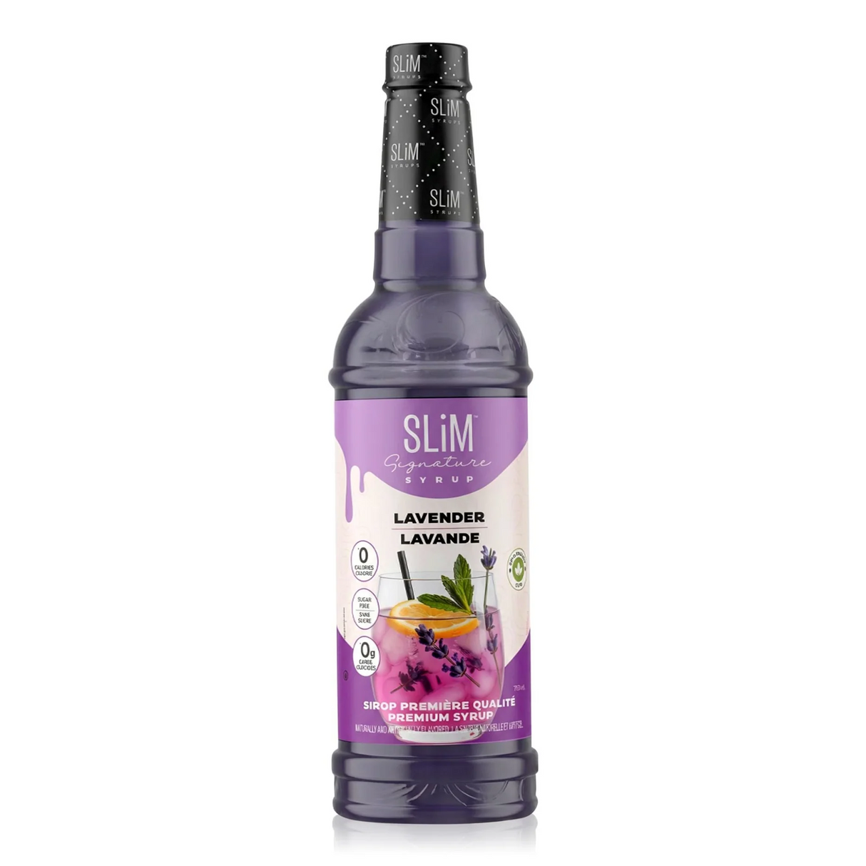 Slim Syrups - Sugar Free Syrup - Lavender - 750ml Bottle