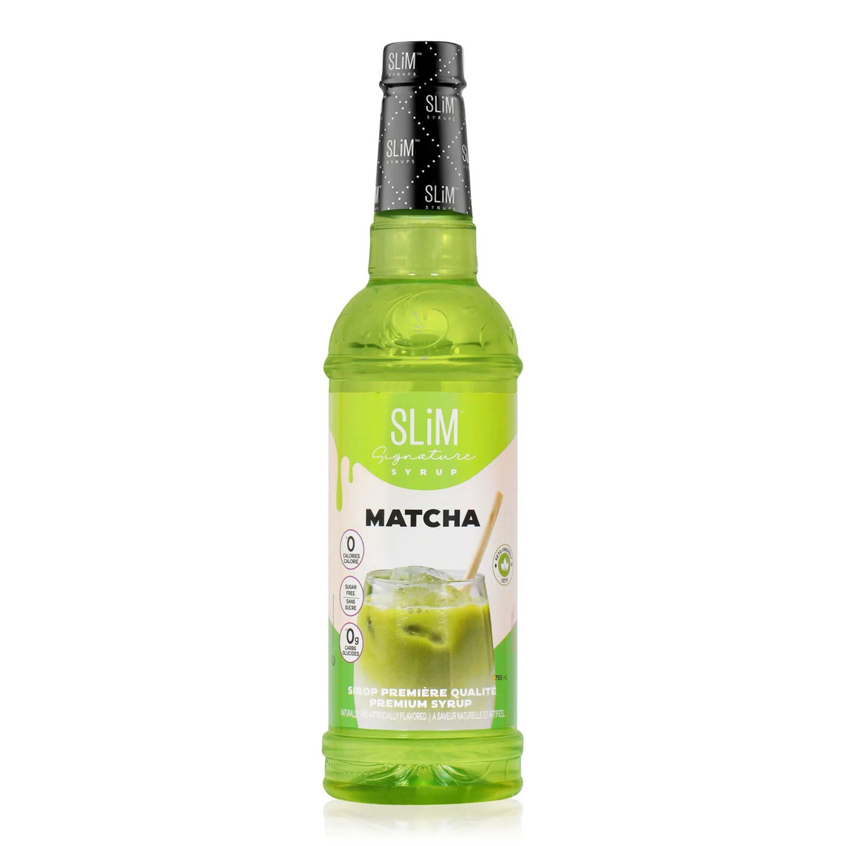 Slim Syrups - Sugar Free Syrup - Matcha - 750ml Bottle