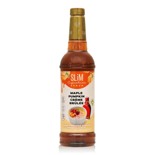 Slim Syrups - (Limited Edition) Sugar Free Syrup - Maple Pumpkin Creme Brulee - 750ml Bottle