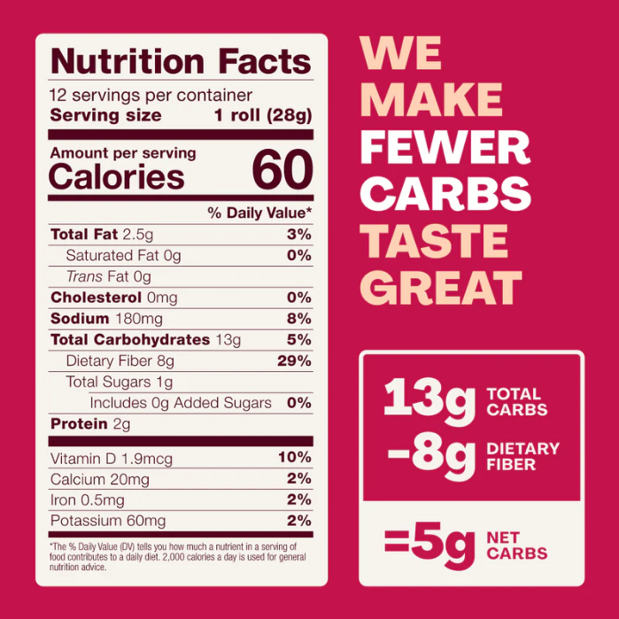 Sola - Keto Friendly Rolls - Savory & Buttery - 12 oz bag