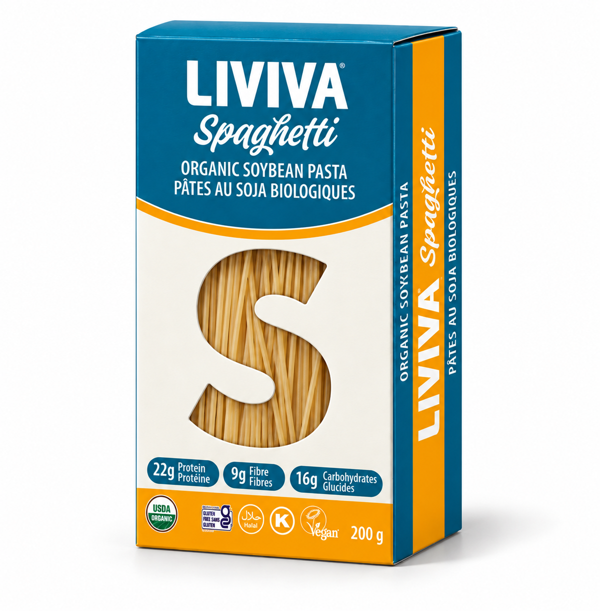 Spaghettis au soja biologique Liviva