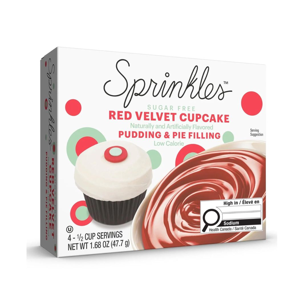Sprinkles - Sugar-Free Pudding & Pie Filling - Red Velvet Cupcake - 47.7g