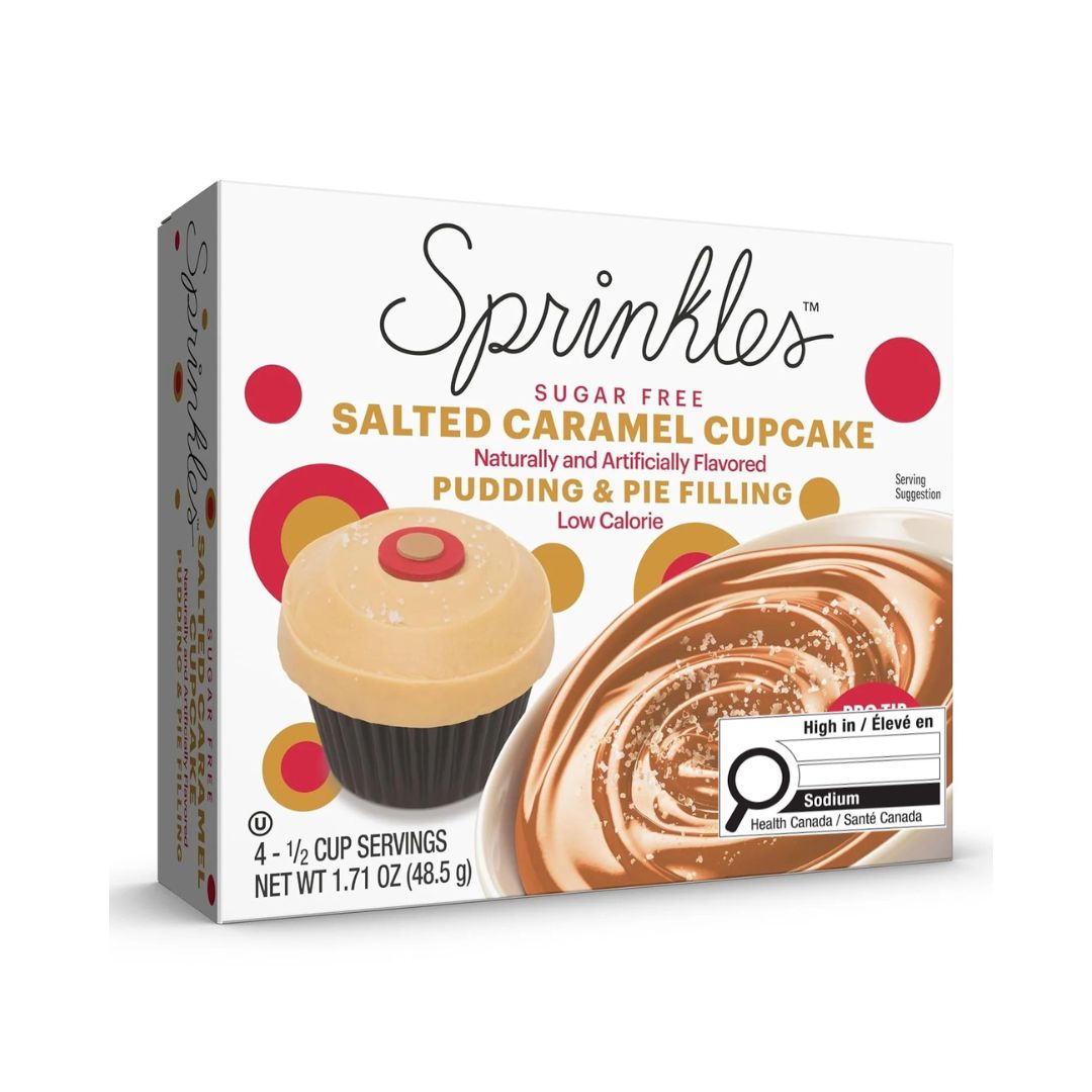 Sprinkles - Sugar-Free Pudding & Pie Filling - Salted Caramel Cupcake - 48.5g