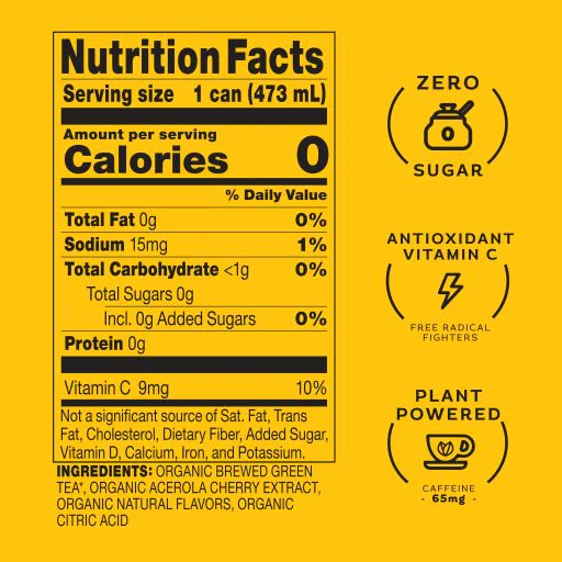 Steaz - Thé glacé zéro calorie - Citron non sucré