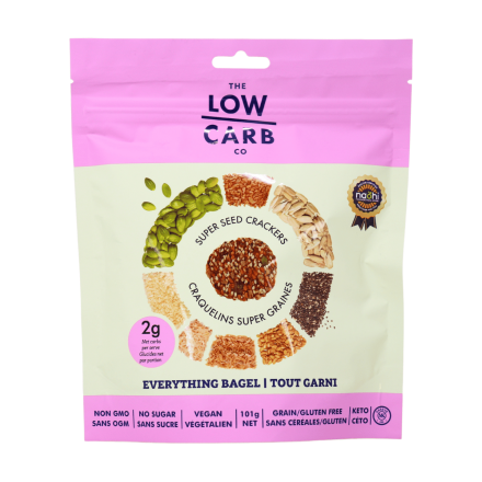 The Low Carb Co - Super Seed Keto Cracker - Everything Bagel - 101g