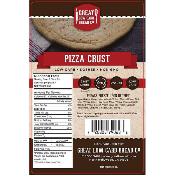 Great Low Carb Bread Company Pizza Crust 9 inch Low Carb Canada