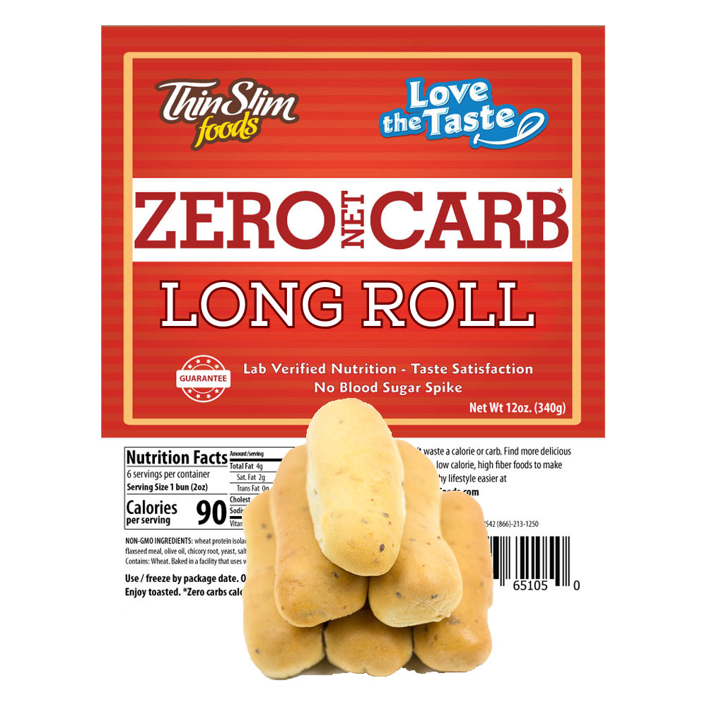 ThinSlim Foods - Love the Taste - Long Roll (Hot Dog Buns) - 12 oz. bag
