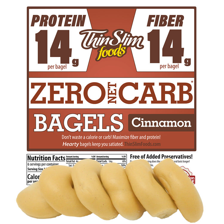 ThinSlim Foods - Zero Net Carb - Bagels - Cinnamon