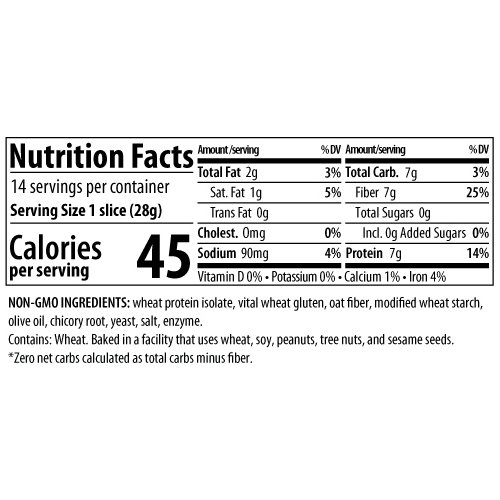 ThinSlim Foods - Zero net Carb - Bread - Sourdough