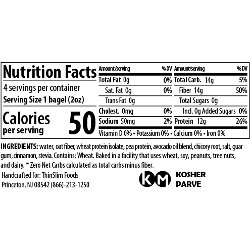 ThinSlim Foods - Xtreme Bagels - Cinnamon