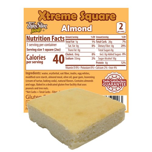 ThinSlim Foods - Xtreme Square - Almond