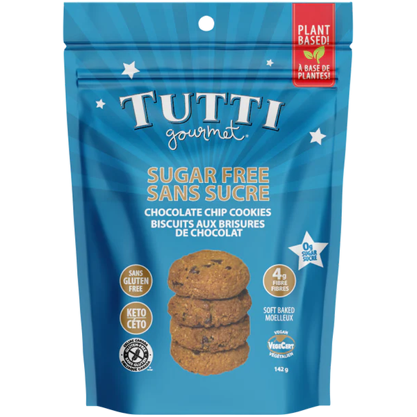 Tutti Gourmet Keto Soft Baked Chocolate Chip Cookies 142 g Low
