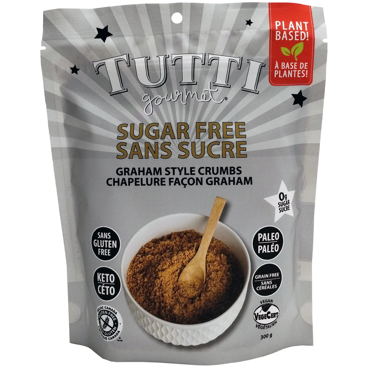 Tutti Gourmet - Sugar Free Graham Style Crumbs - 300g