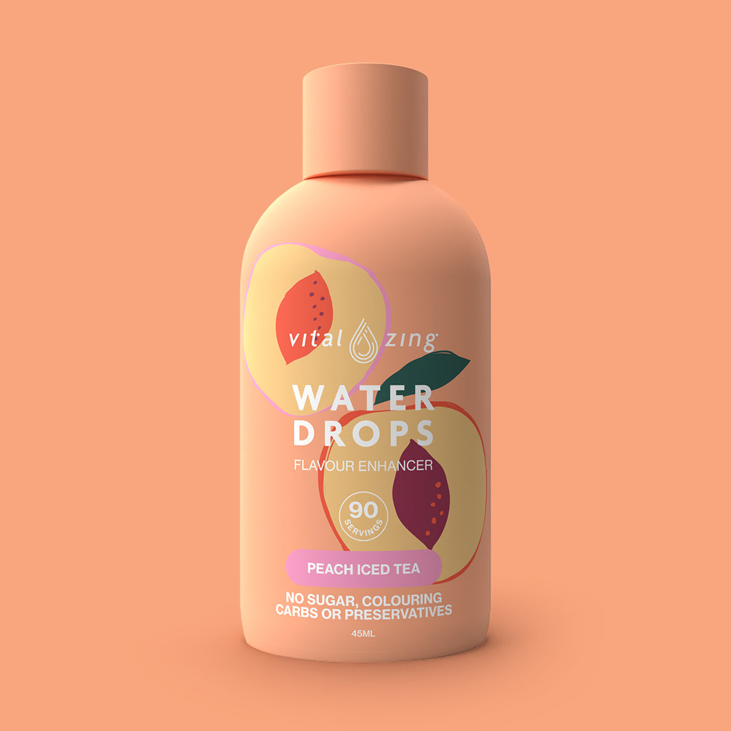 Vital Zing - Sugar Free Flavour Drops - Peach Iced Tea - 45ml
