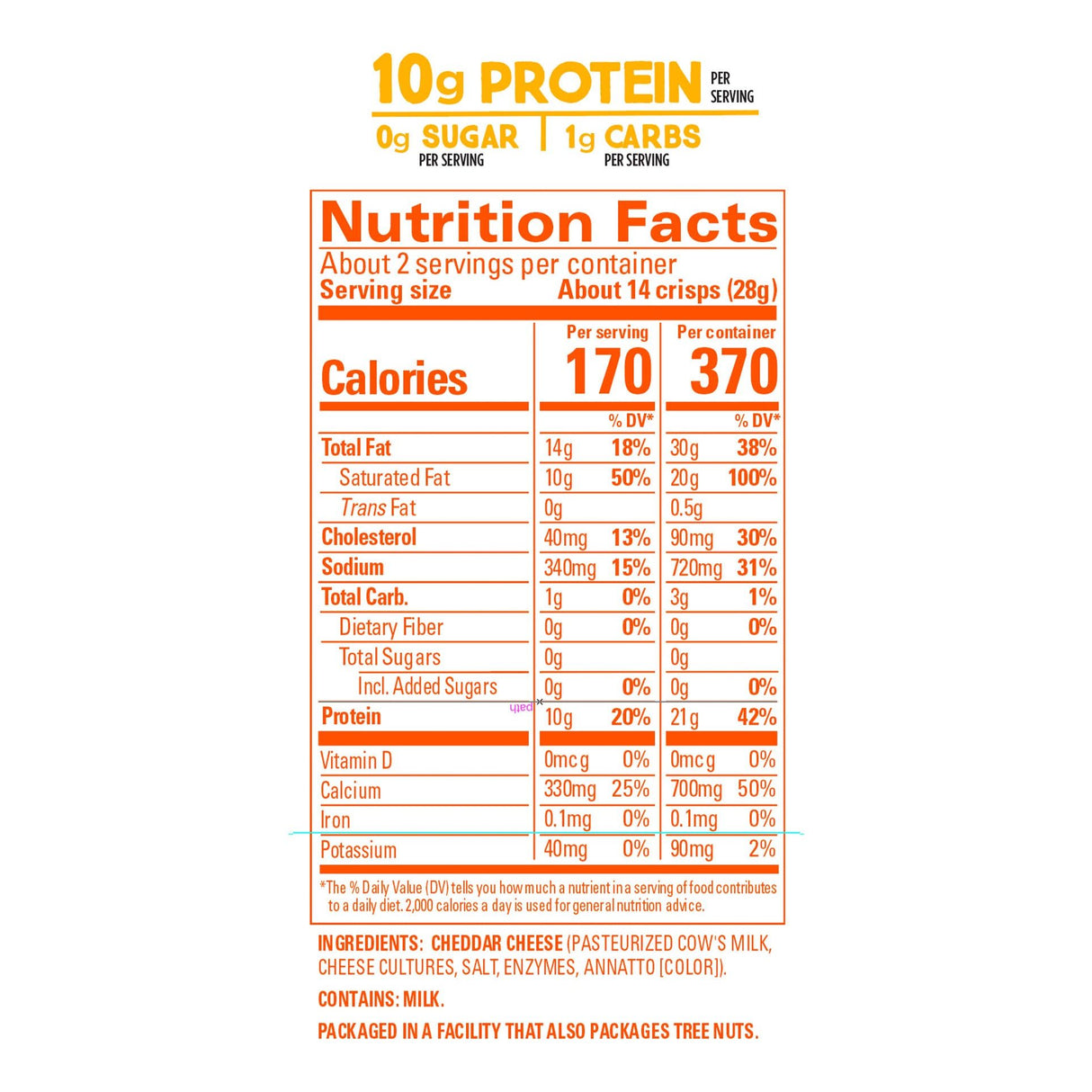 Whisps - Cheese Crisps - Cheddar - 2.12oz