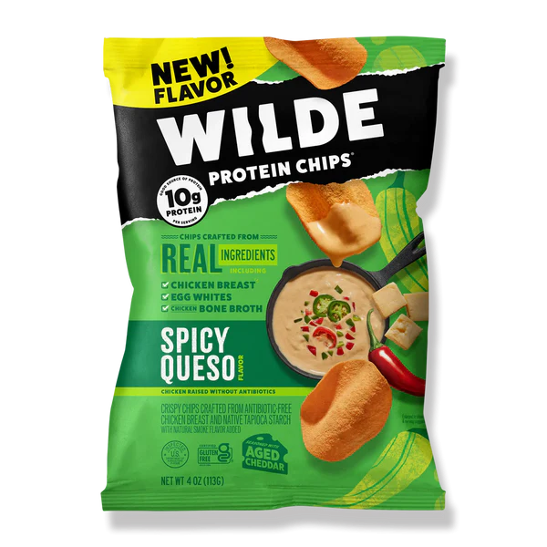 Wilde - Chicken Chips - Spicy Queso- 2.25 oz