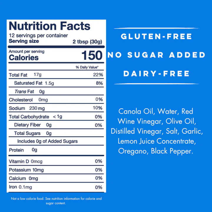 Yo Mama's Foods - Dressing & Dip - Greek - 385ml