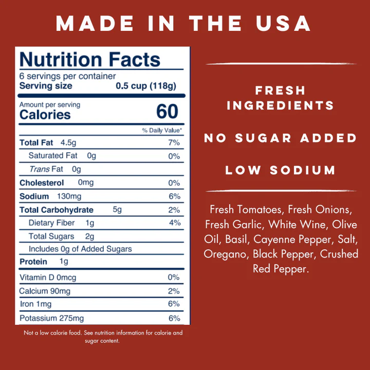 Yo Mama's Foods - Pasta Sauce - Spicy Marinara - 710ml