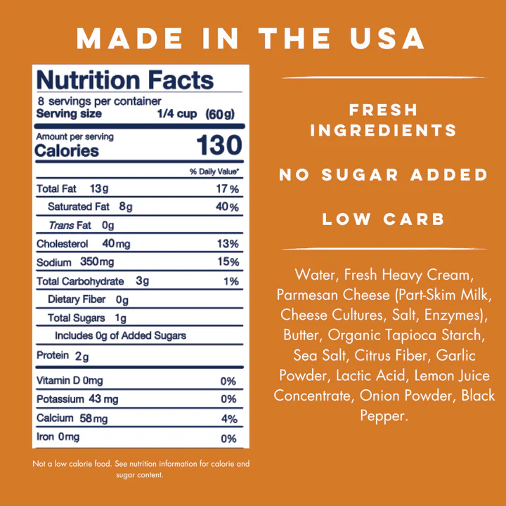 Yo Mama's Foods - Pasta Sauce - Alfredo - 473ml