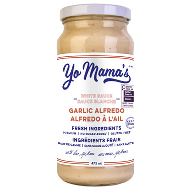 Yo Mama's Foods - Pasta Sauce - Garlic Alfredo - 473ml