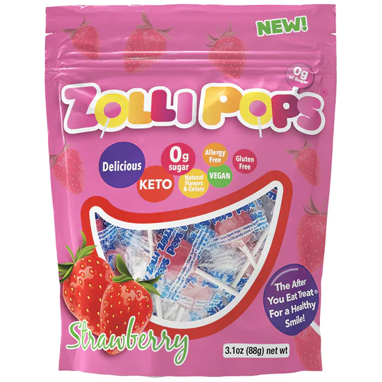 Zolli - Zaffi Pops - Strawberry - 3.1oz