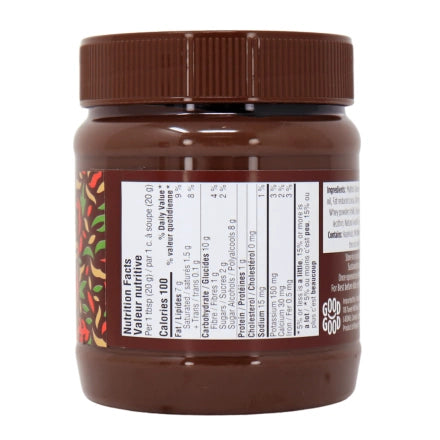Good Good - Tartinade de cacao aux noisettes - Sans sucre ajouté - Pot de 12 oz