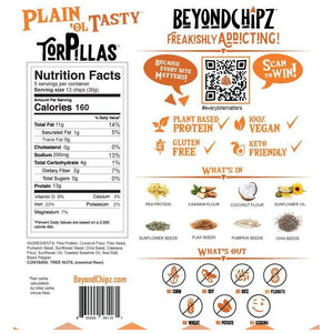 BeyondChipz Torpillas - Plain Ol Tasty - 5.3 oz Bag