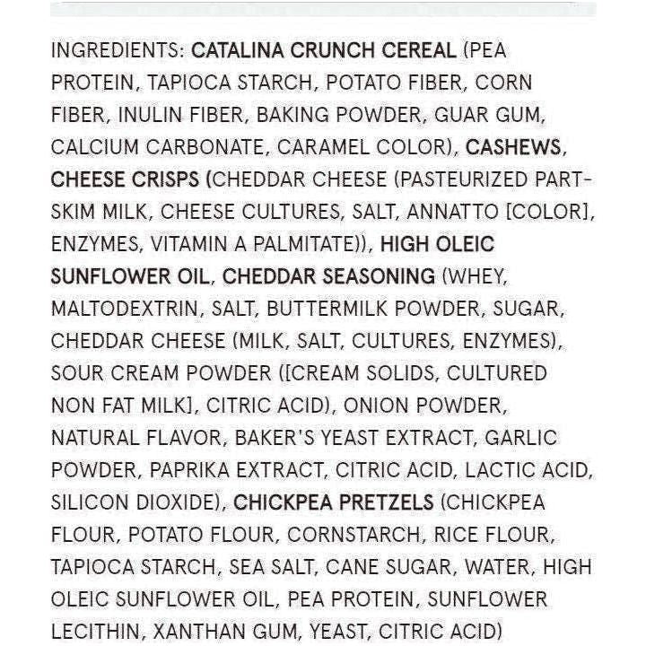 Catalina Crunch - Mélange de collations Keto Crunch Mix - Cheddar -6 oz