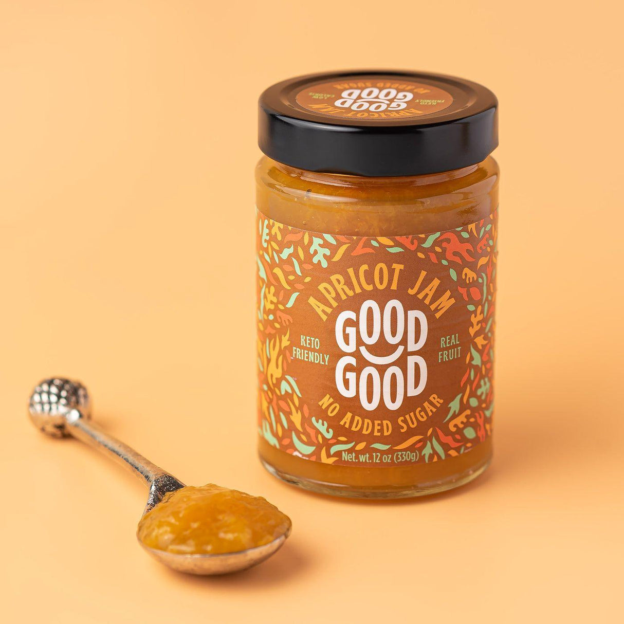 Good Good - Keto Friendly Sweet Spread- Apricot - 12 oz jar