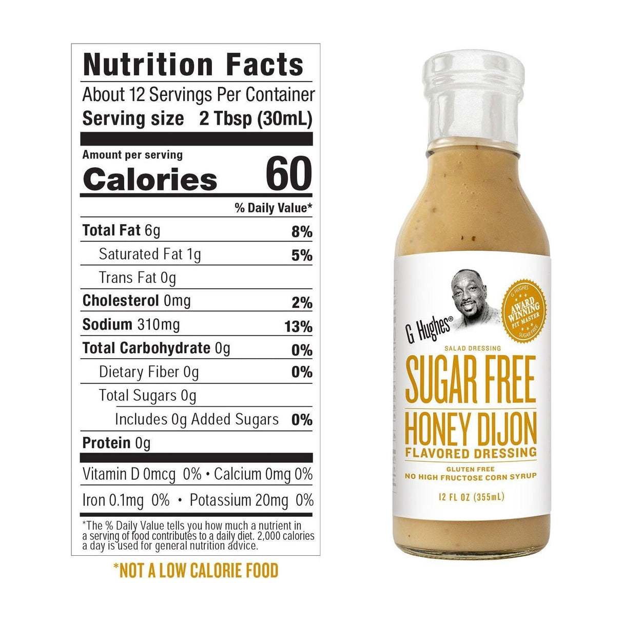 G Hughes Salad Dressing - Sugar Free Honey Dijon - 12 oz