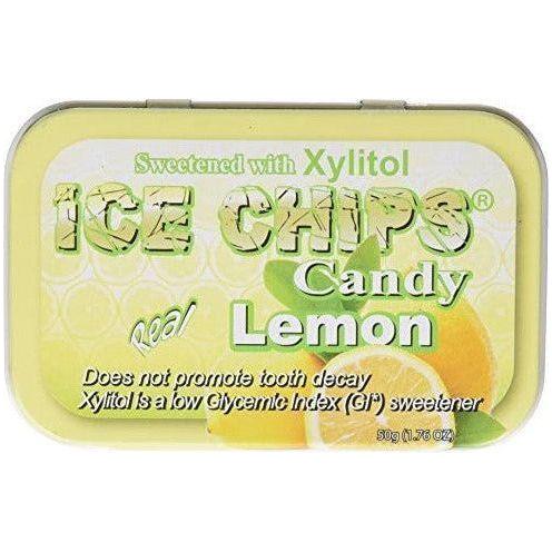 Chips de glace - Bonbons sans sucre au xylitol - Citron - 1,76 oz