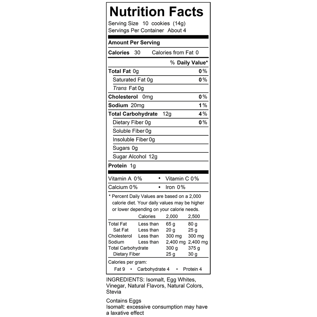 Krunchy Melts - Sugar Free Meringue - Dulce de Leche - 2 oz