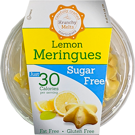 Krunchy Melts - Sugar Free Meringue - Lemon - 2 oz