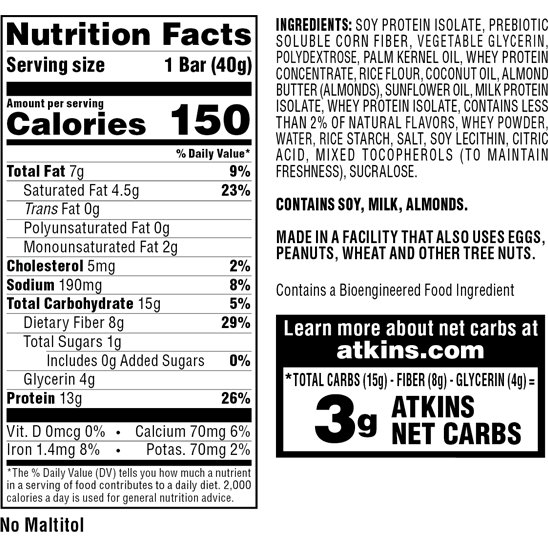 Atkins - Snack Bar - Lemon - 5 Bars