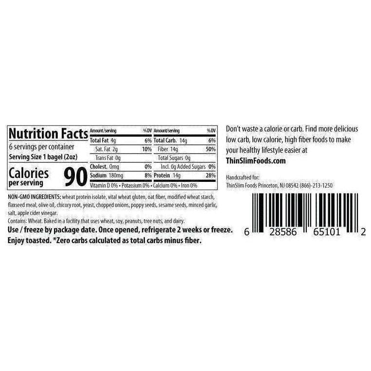 ThinSlim Foods - Zero Net Carb - Bagels - Everything